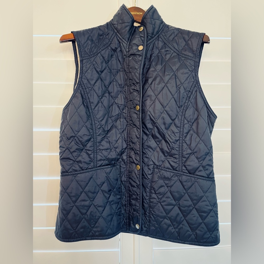 Navy Barbour Vest